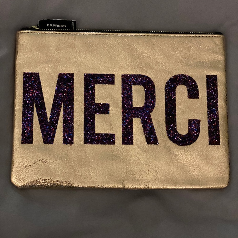 EXPRESS ‘MERCI’ CLUTCH NWT